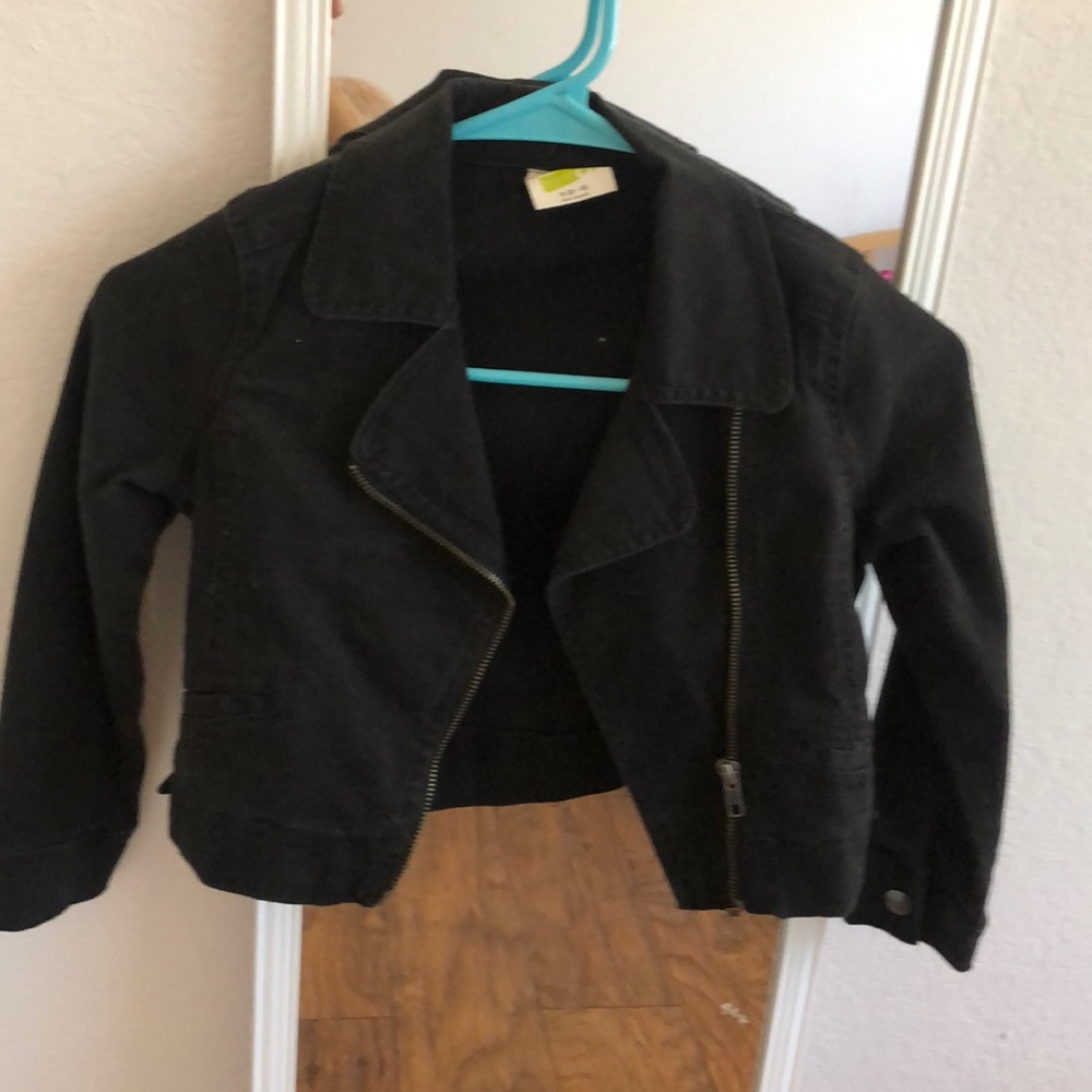 Girls zip jean jacket